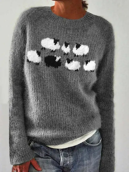 Le Clair™ | Knitted Autumn Sweater with Patterns