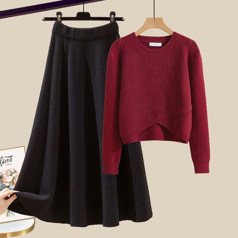 Erika™ - Stylish Knitted Sweater and Skirt Lounge Set