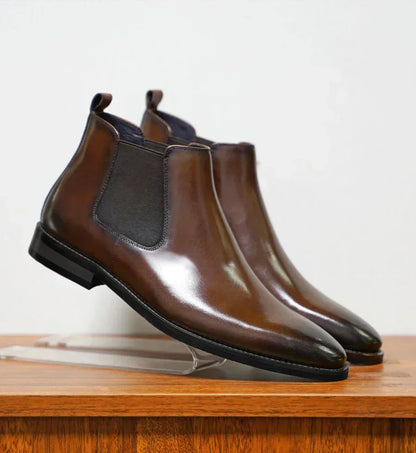 Bruce™ | Leather Chelsea Boots