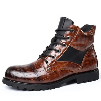 Buster™ | Crocodile Leather Boots