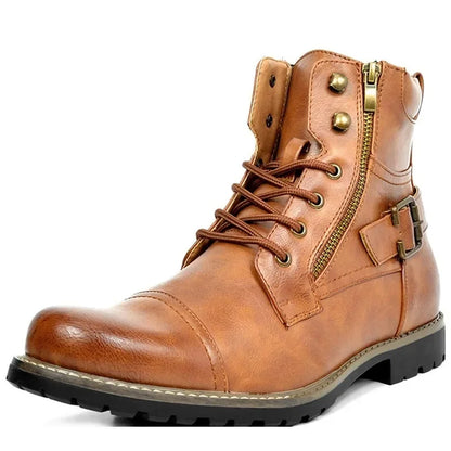 Hilarius™ | Leather Lace-Up Boots