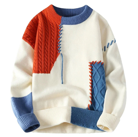 Ador | Patchwork Design Sweater for Men