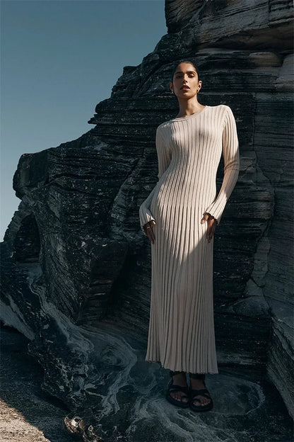 Sophie™ - Elegant Knitted Maxi Dress