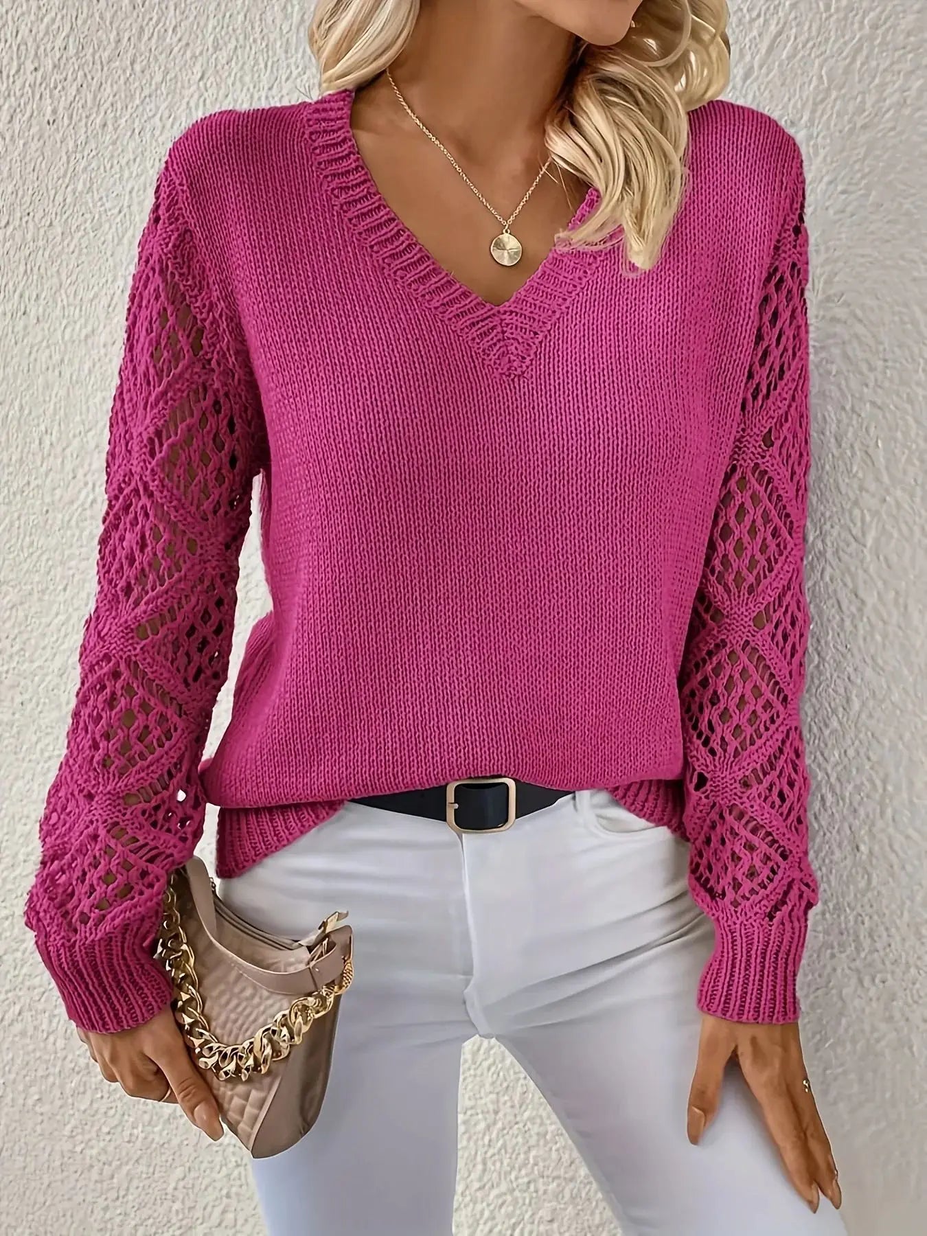 Le Clair™ | Casual V-Neck Knit Sweater