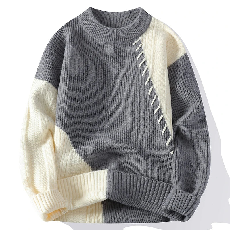 Ador | Casual Patchwork Sweater for Men