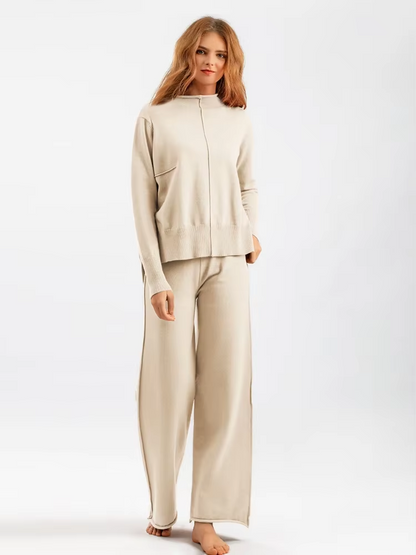 Roma™ - Knitted, thick, warm, oversized sweater and pants set