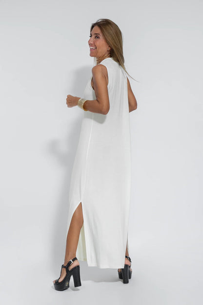 ANGELICA | LONG DRESS WITH V-NECK