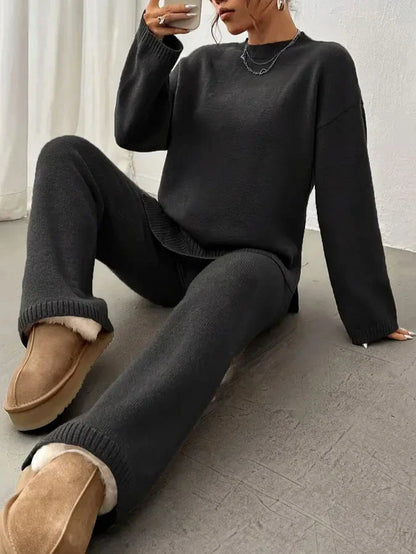 Mila™ - Warm Ribbed Casual Knit Jumpsuit