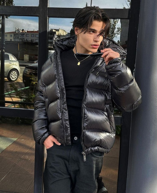 BLACK™ - Shiny Winter Puffer Jacket