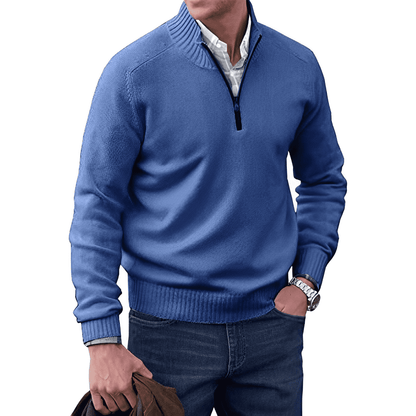 Gibson - Stylish Cashmere Zip-Up Sweater