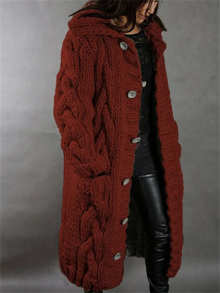 Roma™ - Long Comfortable Knit Coat