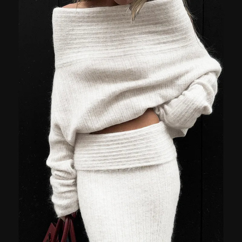 Mia™ - Stylish, Elegant Wool Sweater Set