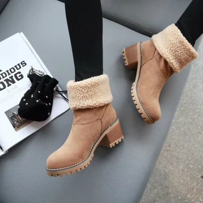 Luisa™ – Elegant and warm leather snow boots