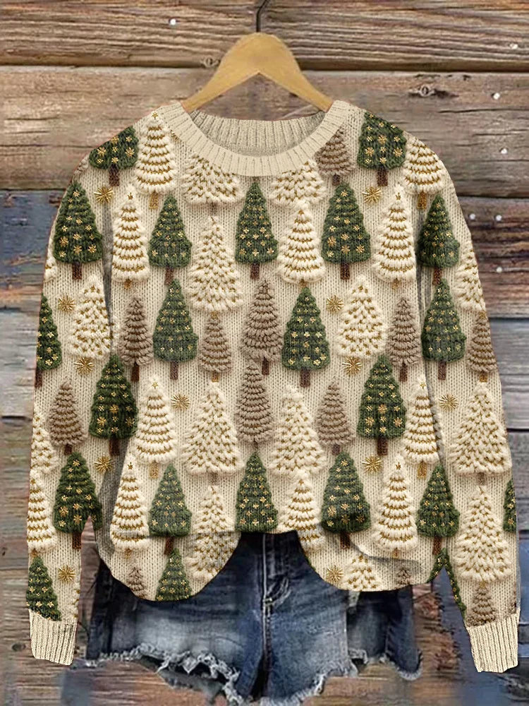 AMELDA™ | Snowy Fir Sweater