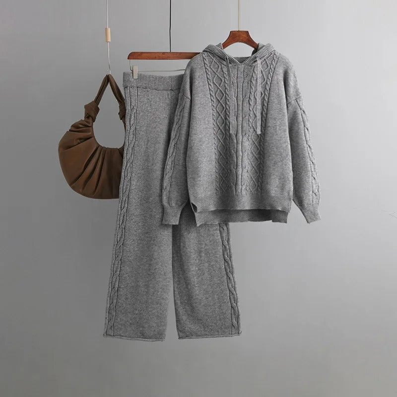 Roma™ - Super comfortable, oversized knit jumpsuit set