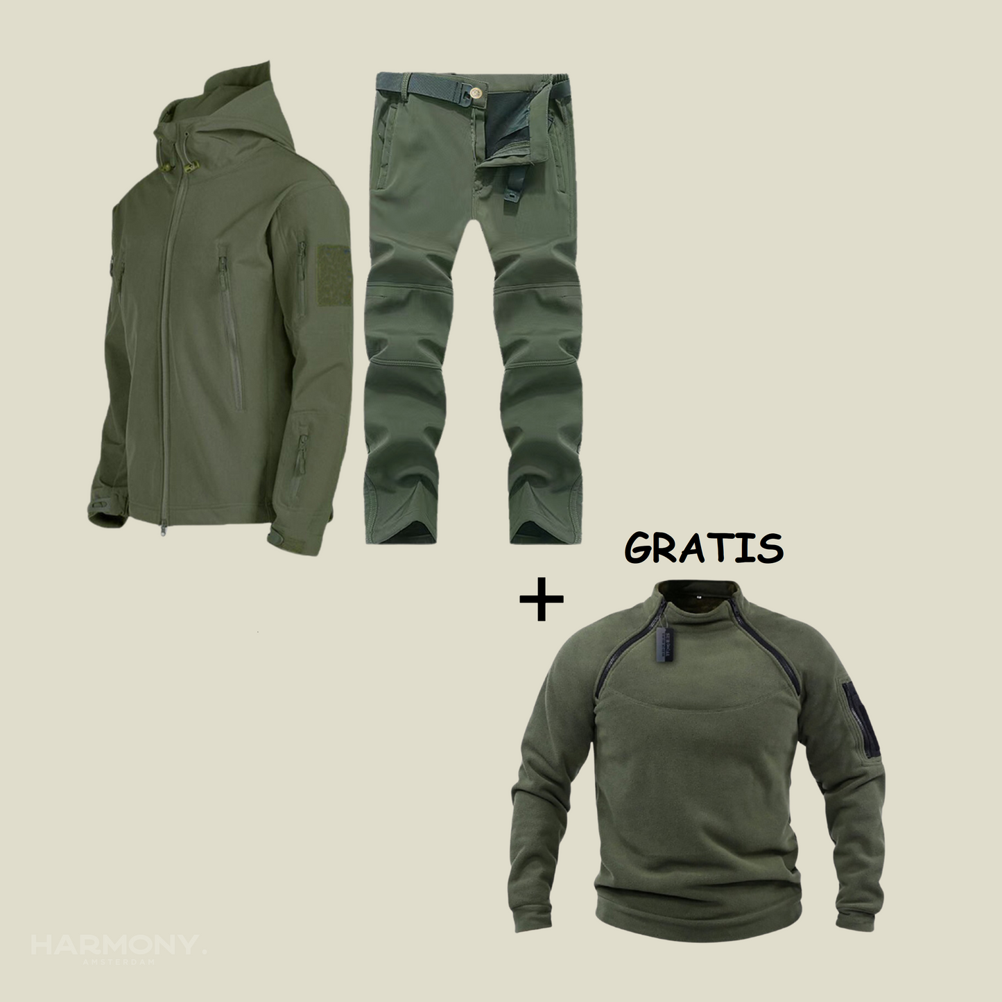 Jorge | Waterproof Military Set + Free Sweater