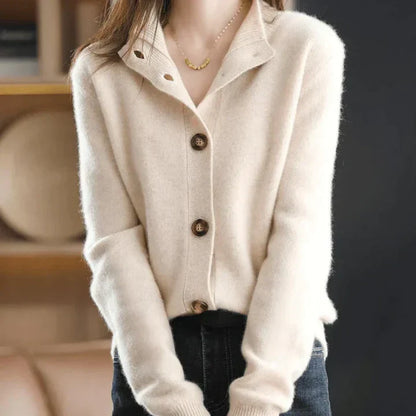 Aria™ Cozy Button-Up Cardigan