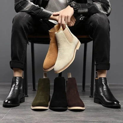 Armendo | Chelsea Boots in Soft Suede Leather