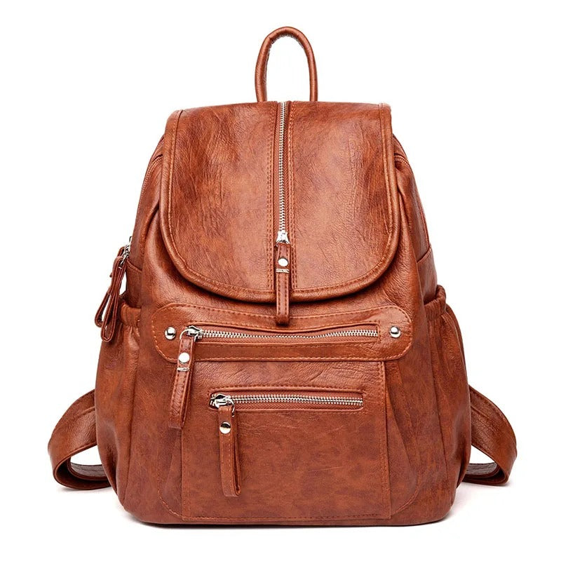 Alisia | Comfortable and Lightweight Leather Backpack