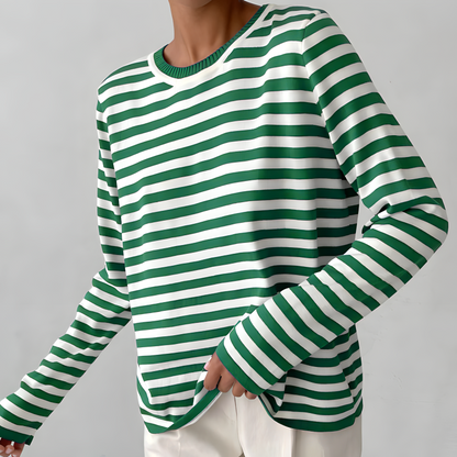 Harper™ - Elegant, loosely fitted striped shirt