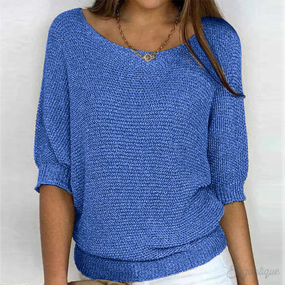 Luigia - Elegant Cable Knit Sweater